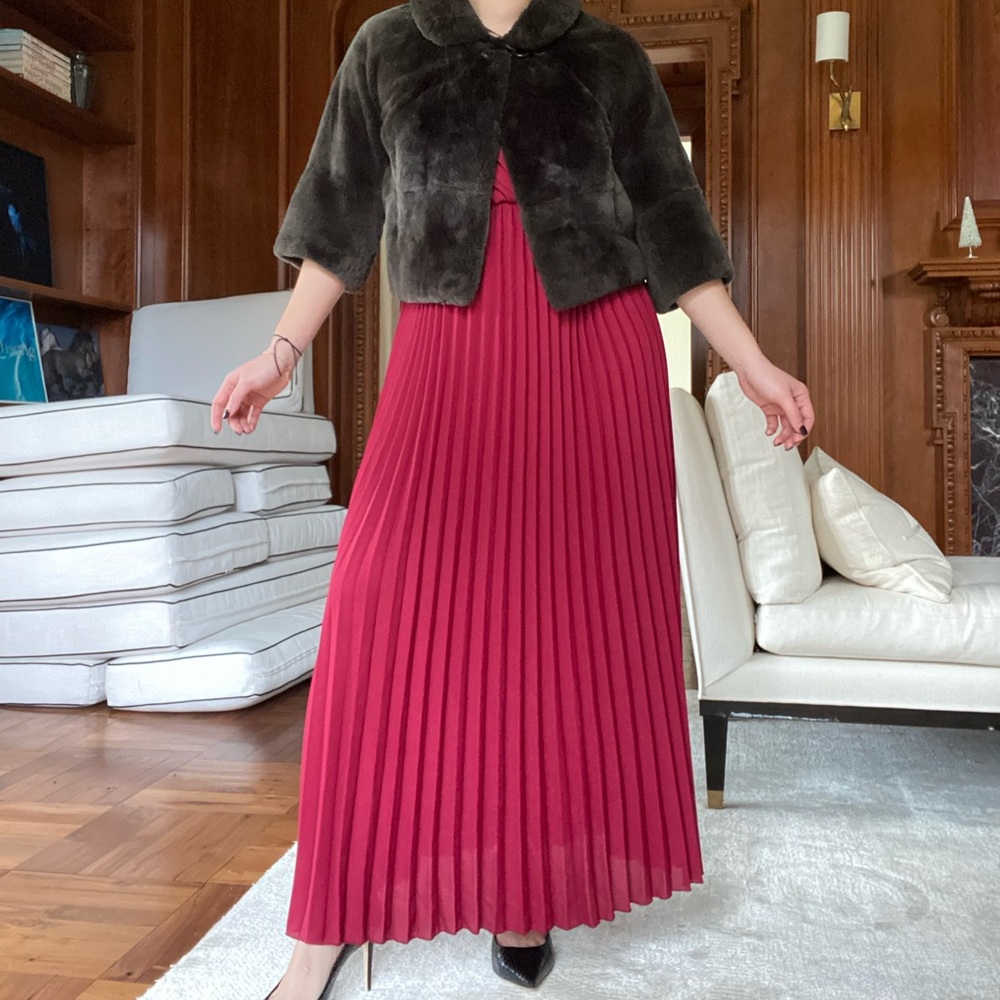 SHEIN Red Maxi Dress